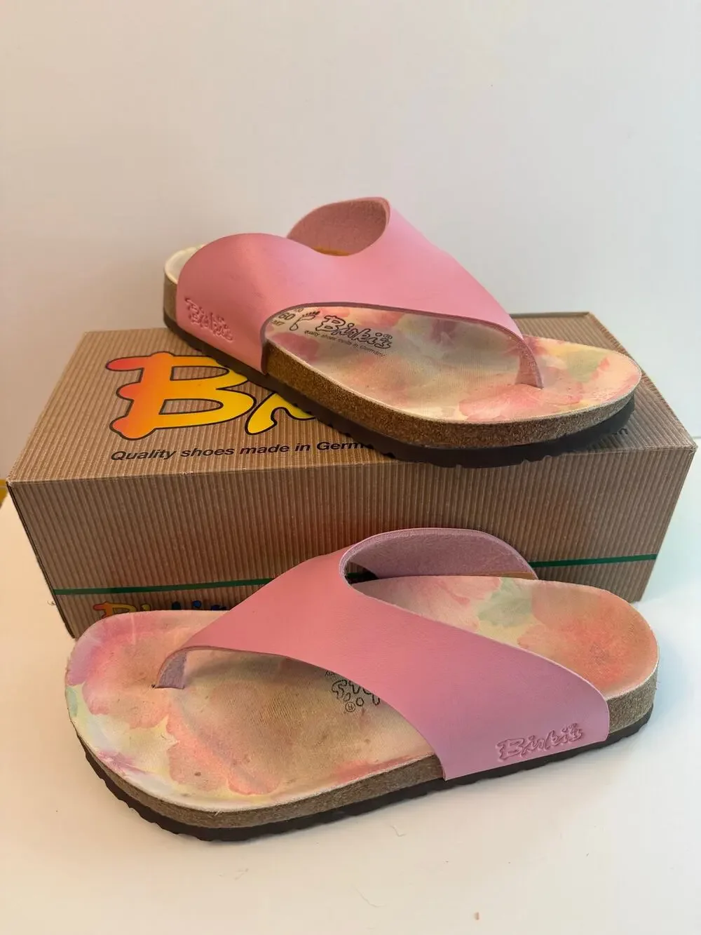 Birki’s by Birkenstock Maui Thong Sandals Women’s Size 9 EU 40 Pink Birko-Flor
